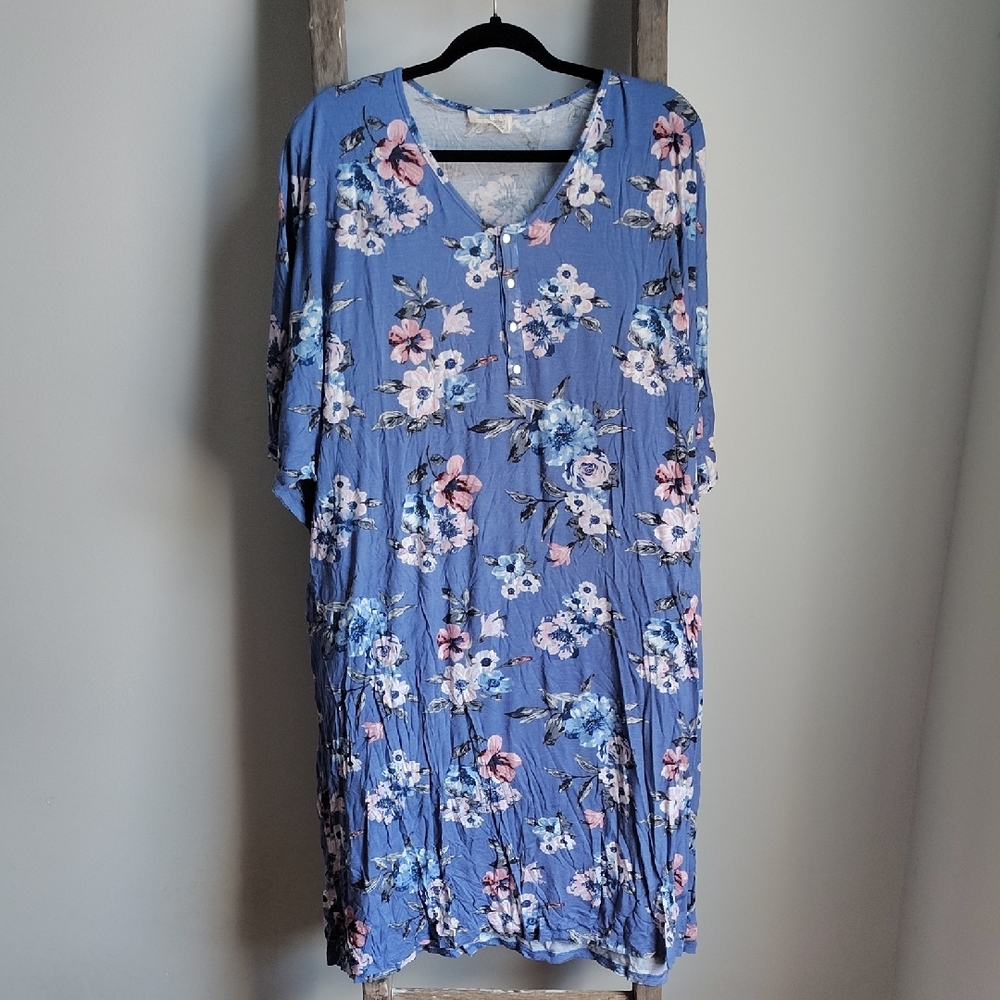 Floral Blue Dress
